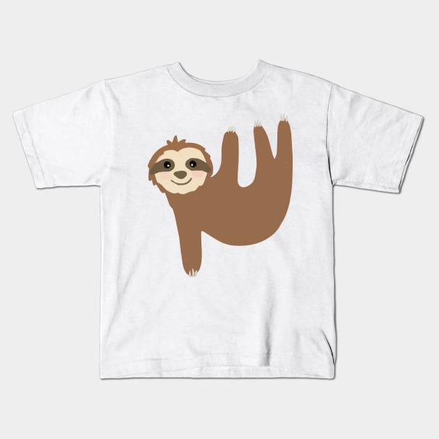 sloth hanging on you Kids T-Shirt by zaiynabhw